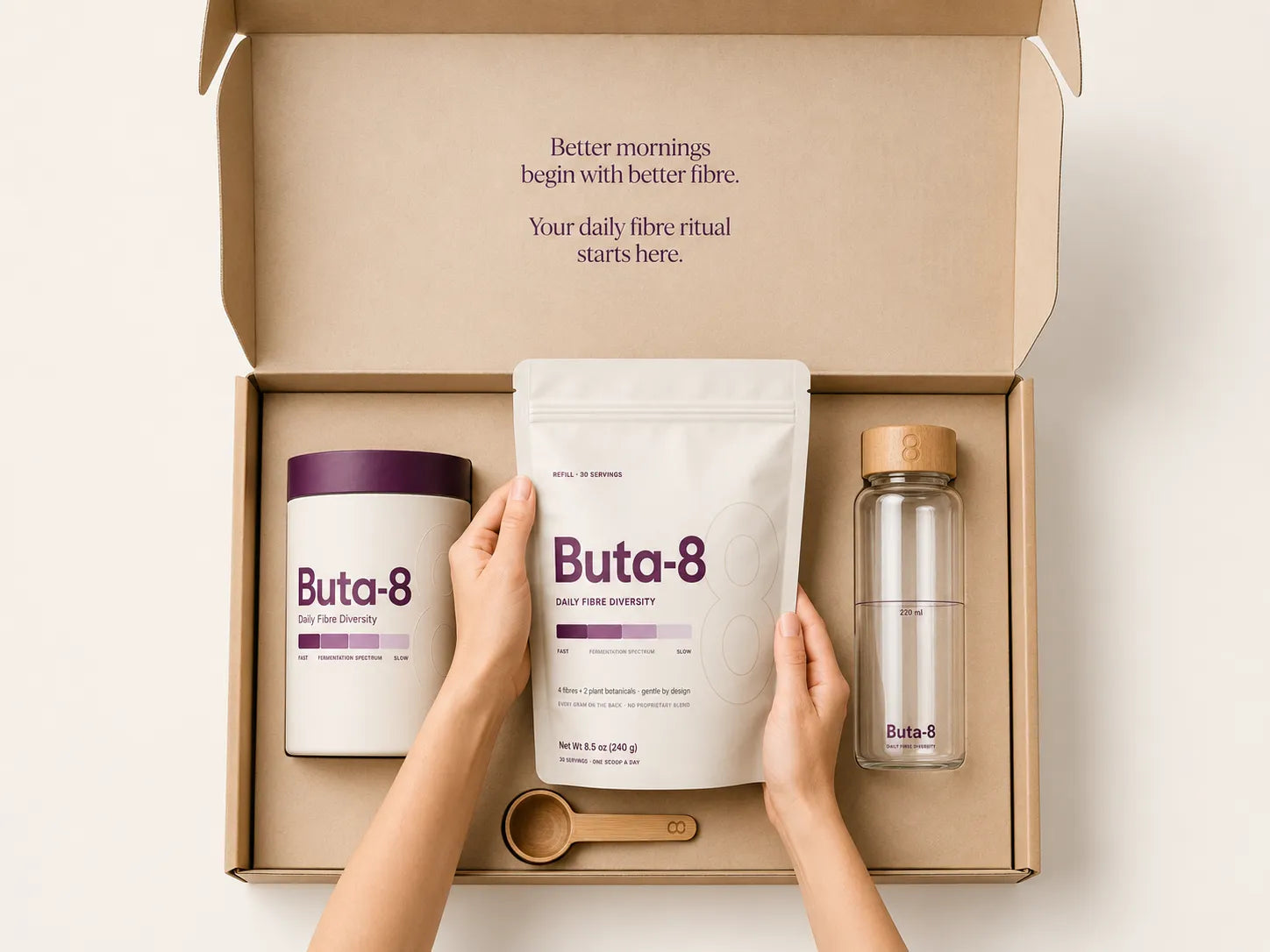 The Buta-8 kit, opened